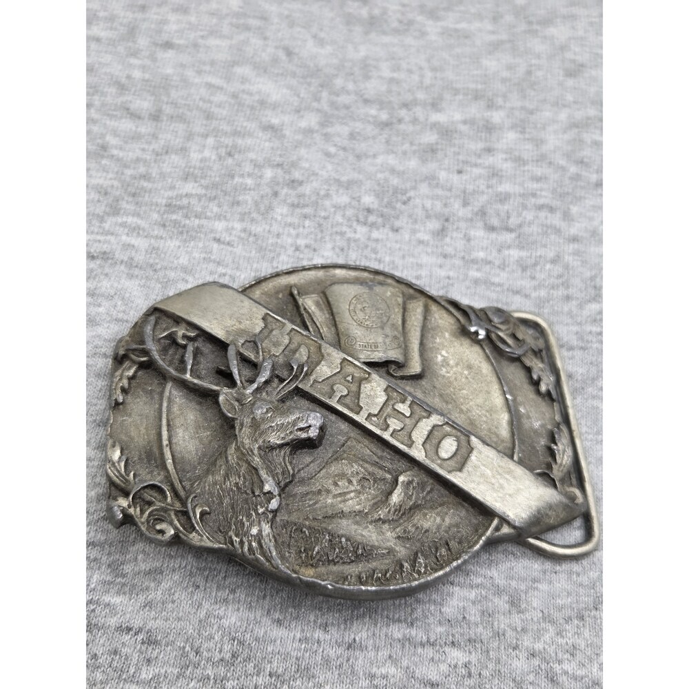 1985 Siskiyou Idaho Elk Bull Wildlife Hunting Belt Buckle